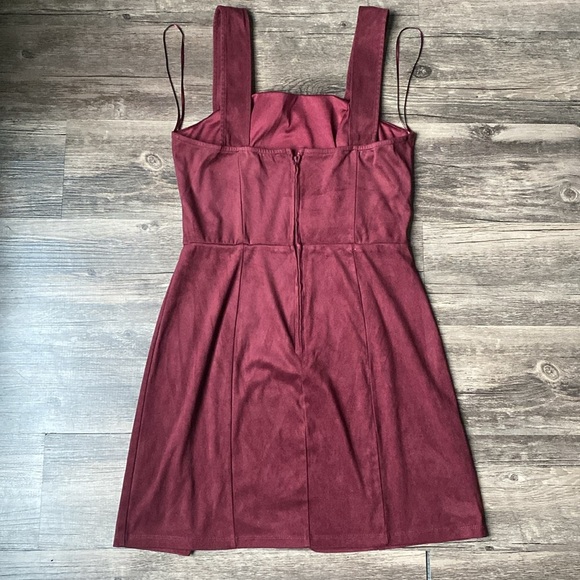 Miami Women’s Deep Red Mini Dress Size M - Picture 6 of 9